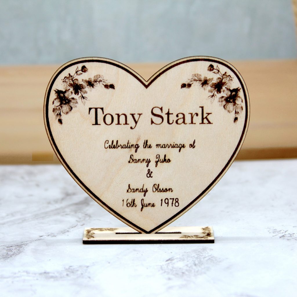 Wedding or event placecard tableware