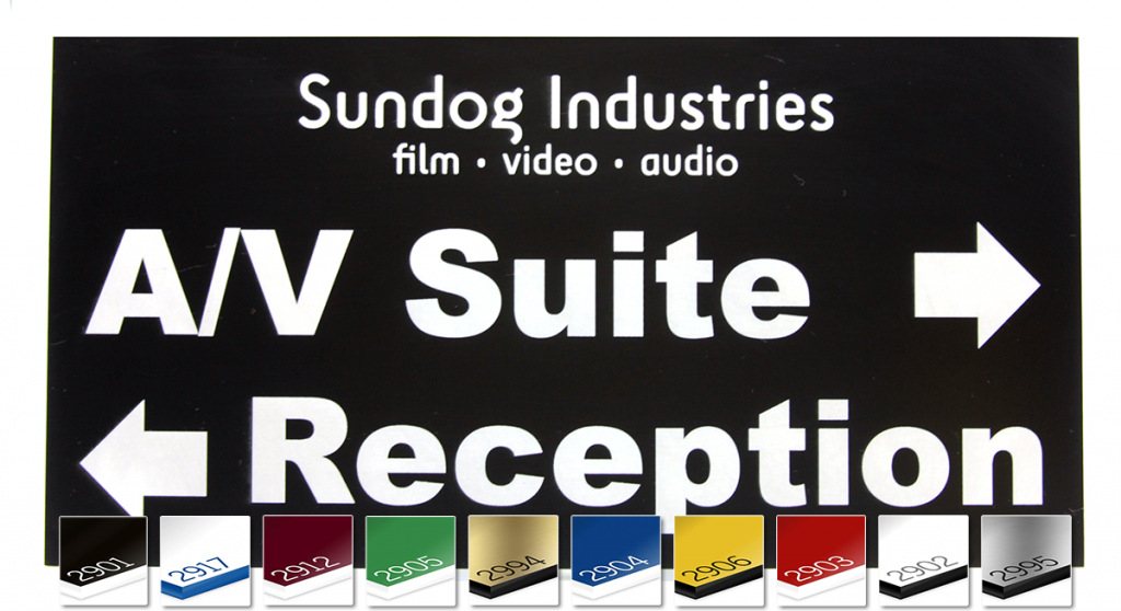 Lightweight weatherproof acrylic sign