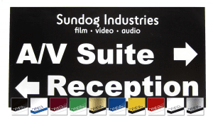 Lightweight weatherproof acrylic sign