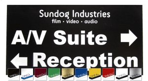 Lightweight weatherproof acrylic sign