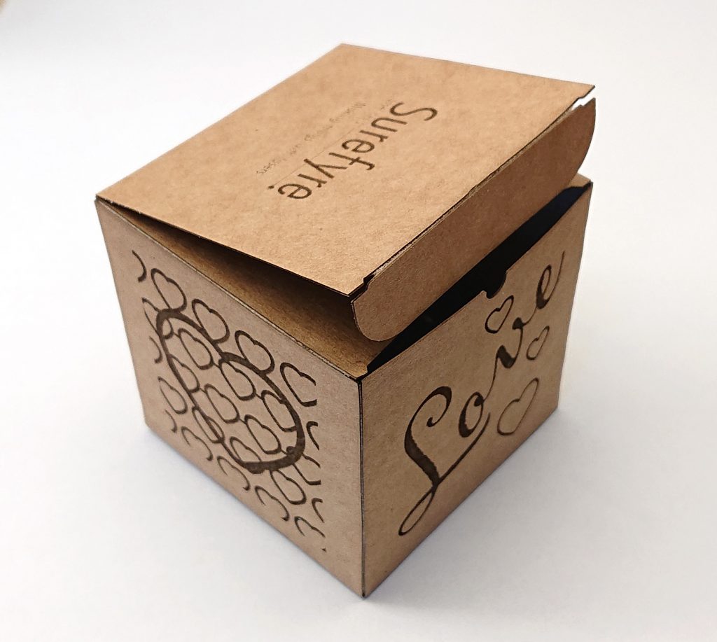 Love Lantern cardboard box