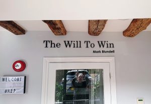 The Will To Win sign