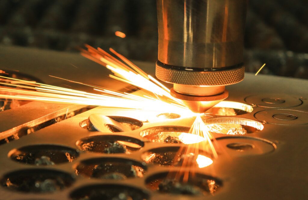laser cutting metal