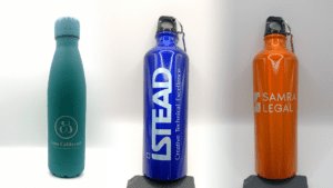 Laser engraved drink bottles