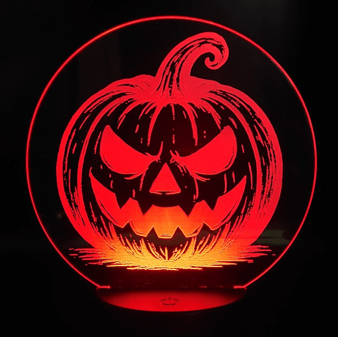 Halloween pumpkin lamp