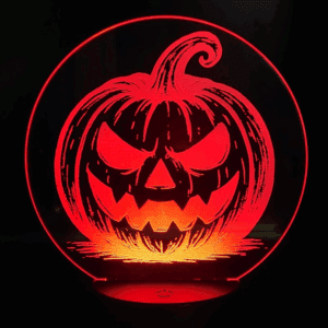 Halloween pumpkin lamp