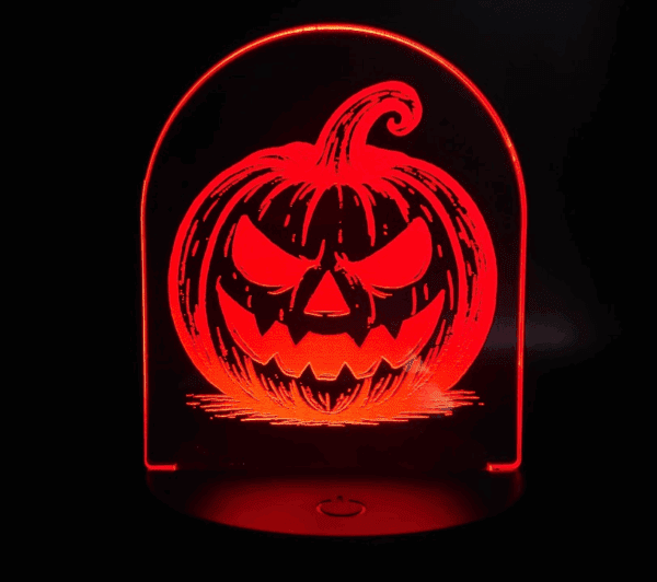 Halloween pumpkin lamp small